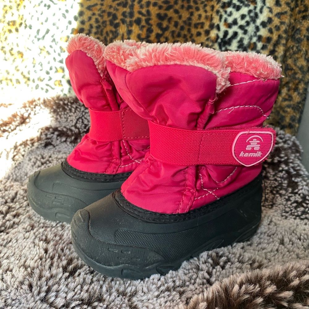 Pink Kamik Winter Boots Toddler size 8